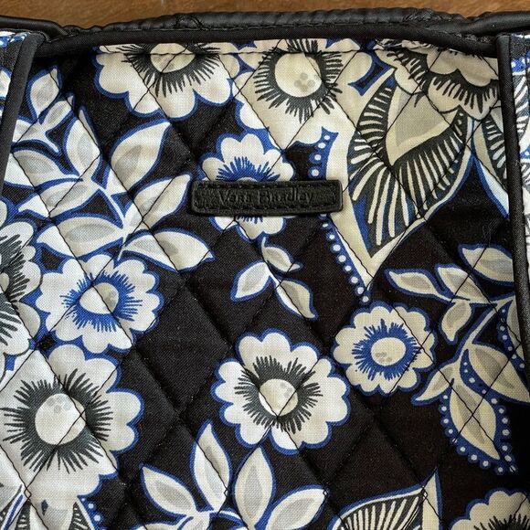 Vera Bradley Signature Iconic Tote Bag In Snow Lotus New Without Tags - Picture 9 of 15